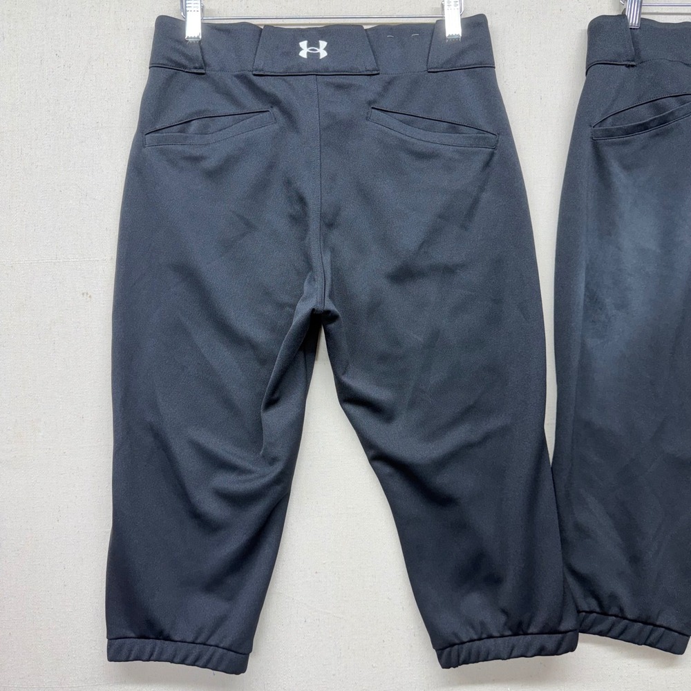 Under Armour Softball Pants Lot of 2 Black Girls M 1375665‎ Knickers Athletic - Picture 6 of 15